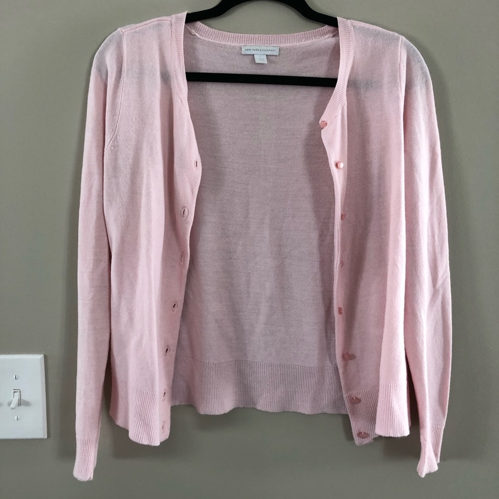 Light pink cardigan